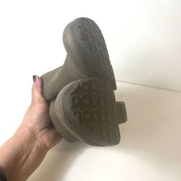 Blondo Waterproof Womens 8.5M Low Heel Ankle Booties Comfort Casual Brown Nubuck - Picture 6 of 10